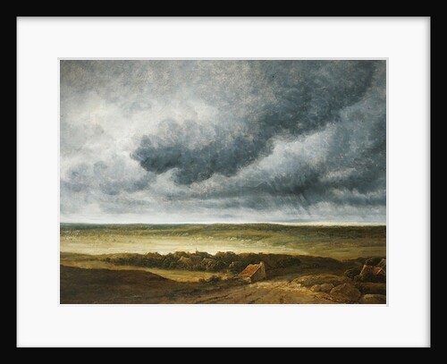 Road near a village by Georges Michel