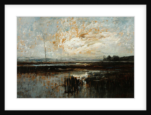 The pond of Aleva, Morestel by Auguste Francois Ravier