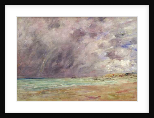 Stormy skies over the estuary at Le Havre, c.1892-96 by Eugene Louis Boudin
