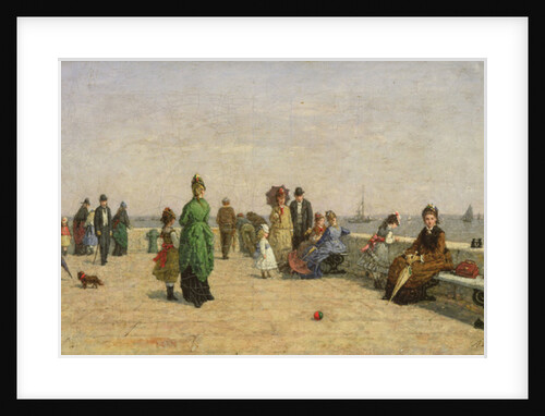 The Pier at Honfleur by Louis Alexandre Dubourg