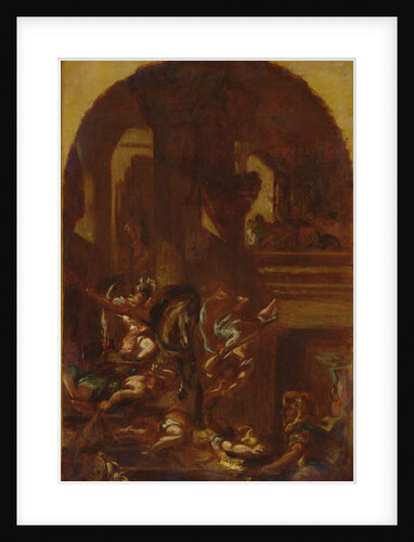 The Expulsion of Heliodorus from the Temple, c.1857 by Ferdinand Victor Eugene Delacroix