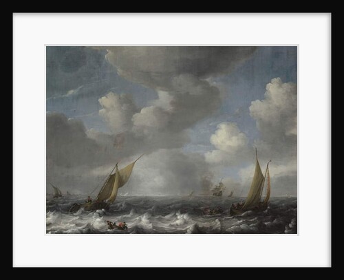 Seascape by Hendrick van de Sande Bakhuyzen