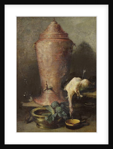 Still life with fountain, 1894 by Guillaume Romain Fouace