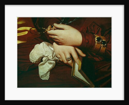Portrait of Madame Marcotte, detail of her hands, 1826 by Jean Auguste Dominique Ingres