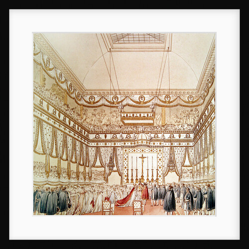 The Marriage of Napoleon and Marie-Louise in the Louvre Chapel by Charles & Fontaine Pierre (1762-1853) Percier