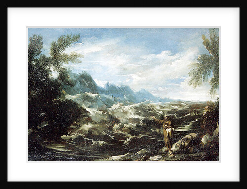 Saint Anthony of Padua preaching to the fishes at Rimini, c.1720-25 by Alessandro Magnasco