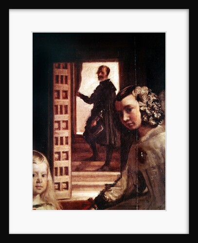 Detail of the background of Las Meninas, or The Family of Philip IV, c.1656 by Diego Rodriguez de Silva y Velazquez