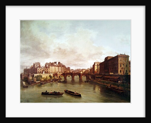 The Pont Neuf, Ile de la Cite, Paris Mint and Conti Quay, 1832 by Giuseppe Canella