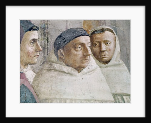 Detail of two monks by T. & Lippi F. Masaccio