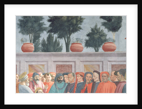Heads of people below the background wall by T. & Lippi F. (1457/8-1504) Masaccio