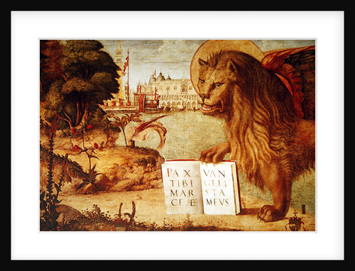 Detail of the Lion of St. Mark, 1516 by Vittore Carpaccio