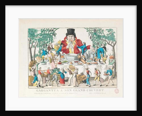 Gargantua at his Table by French School
