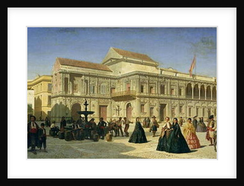 The Plaza de San Francisco and the Ayuntamiento, Seville by Achille Zo
