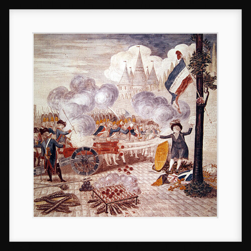 Fight of the Indian Medlars and Chestnuts by French School