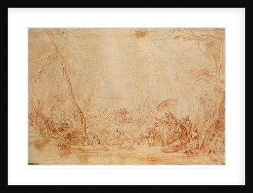 Rescue of Moses from the Water by Jean Antoine Watteau