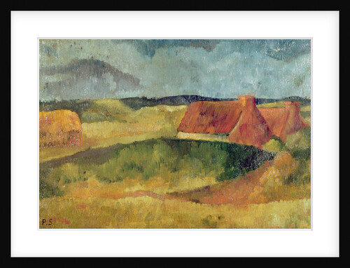 Thatched Cottages at Pouldu, 1894 by Paul Serusier