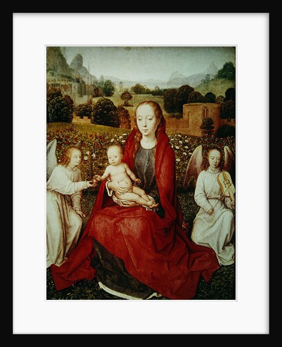 Virgin and Child between two angels, c.1480s by Hans Memling