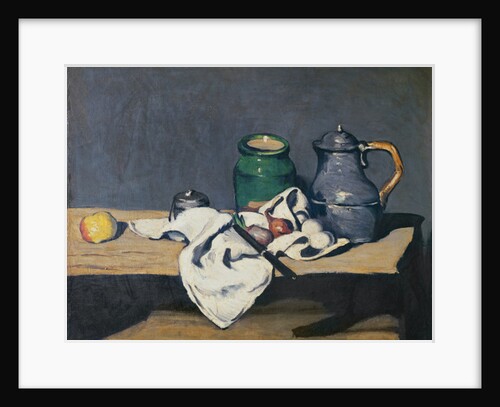 Still life with a tin kettle, 1869 by Paul Cezanne