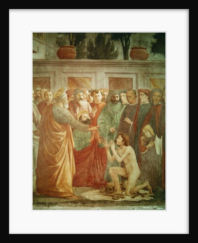 The Resurrection of Theophilus, the Son of the King of Antioch by Masolino and Filippino Lippi Masaccio