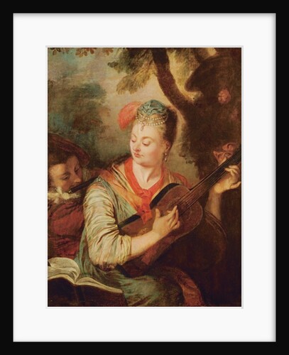 The Guitar Player by Philippe Mercier