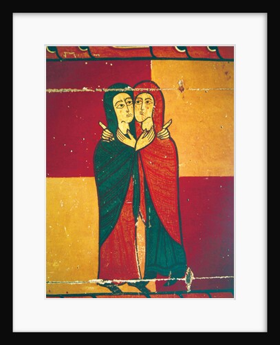 Altarpiece panel showing the Visitation by Spanish School