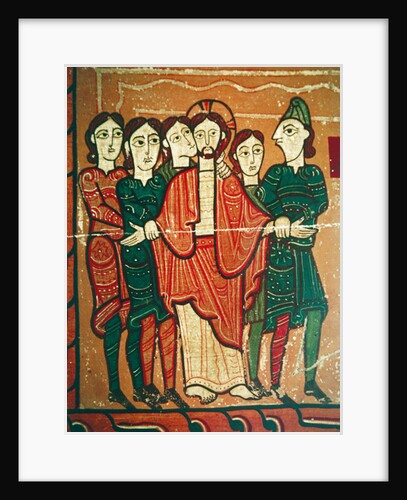 Altarpiece panel showing Christ's Arrest by Spanish School