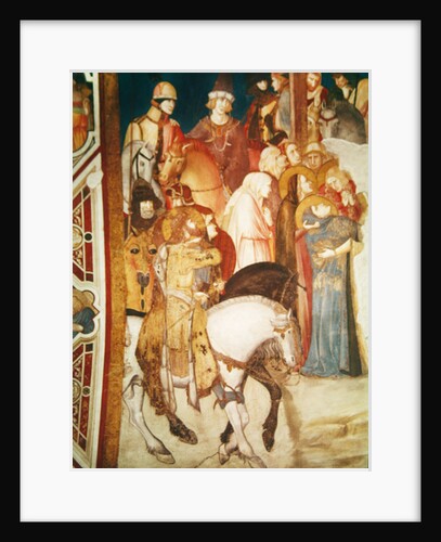 Detail of Calvary by Pietro Lorenzetti