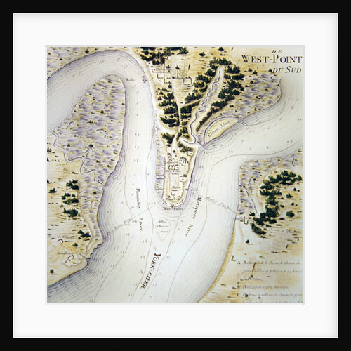 Map of south West-Point, Virginia by F. Dubourg