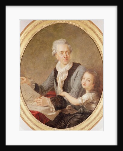 Portrait of the architect Ledoux and his daughter by French School