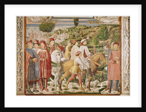 St. Augustine leaves Rome for Milan by Benozzo di Lese di Sandro Gozzoli