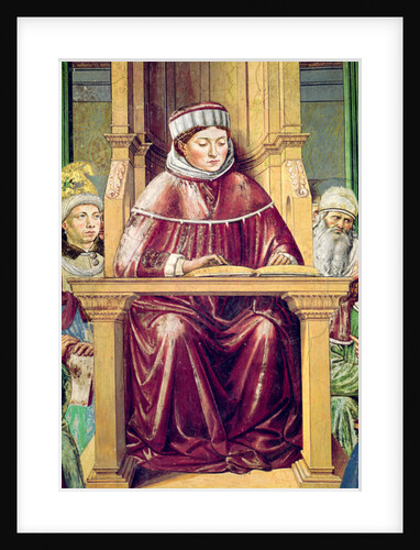 Detail of St. Augustine Reading Rhetoric and Philosophy at the School of Rome by Benozzo di Lese di Sandro Gozzoli