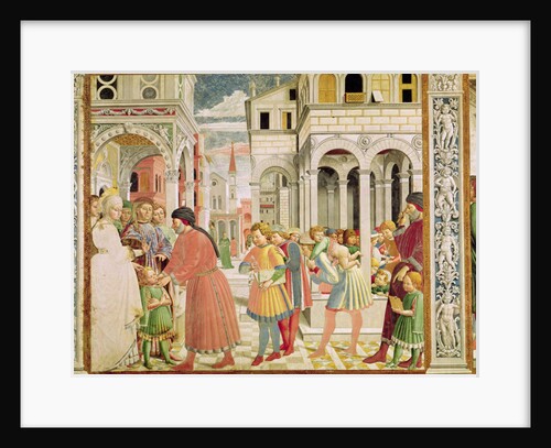 St. Augustine is led by his parents at the School of Tagaste by Benozzo di Lese di Sandro Gozzoli