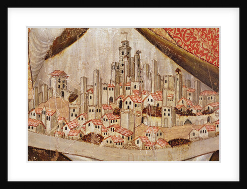 Detail of San Gimignano, c.1391 by Taddeo di Bartolo