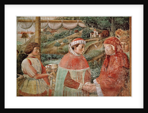 St. Augustine leaving his mother St. Monica and embarking for Italy by Benozzo di Lese di Sandro Gozzoli