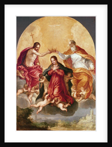 Coronation of the Virgin by Hans I or Johann Rottenhammer