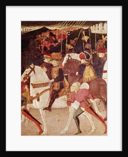 The Story of Alatiel: Alatiel on horseback by Master of the Jarves Chest