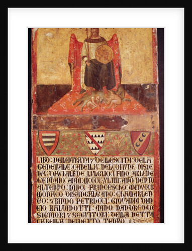 Biccherna of Good Government, 1344 by Ambrogio Lorenzetti