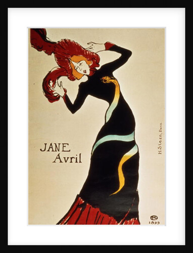 Jane Avril 1899 by Henri de Toulouse-Lautrec