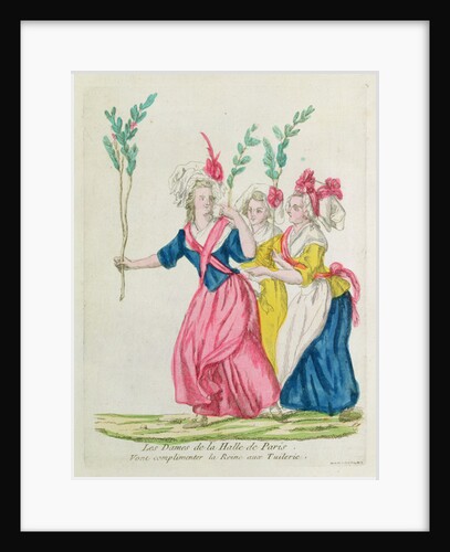 The market-women of Paris going to congratulate the Queen at the Tuileries by French School