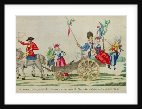 The triumphant return of the French heroines from Versailles to Paris on the 6 October 1789 by French School