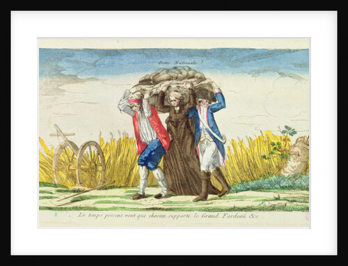 Present times demand that everyone bears the Great Burden by French School