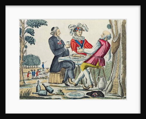 The Patriotic Snack, Reunion of the Three Estates, 4th August 1789 by French School