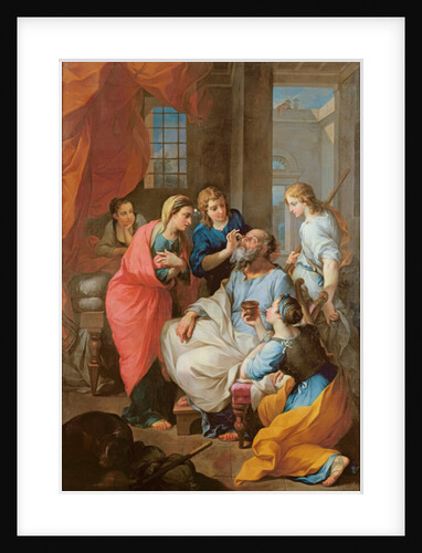 Tobias healing his father's sight, 1733 by Pierre Parrocel