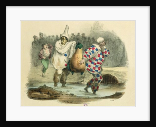 The Juste Milieu dirties itself, caricature on the subject of Louis-Philippe I, c.1850s by Charles Joseph Travies de Villiers