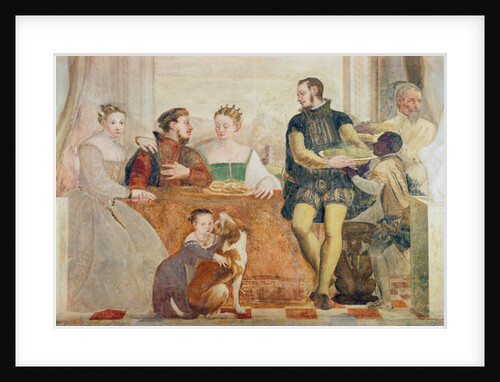 Detail of The Banquet, c.1570 by Giovanni Antonio Fasolo