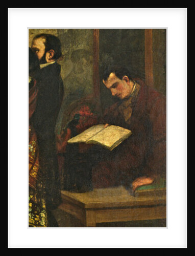 Baudelaire reading a book by Gustave Courbet