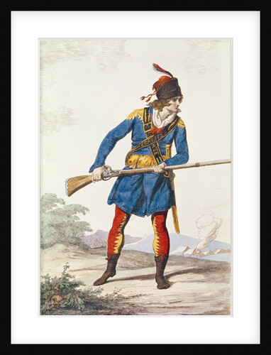 Military Dress, engraved by Vivant Dominique Denon by Jacques Louis (after) David