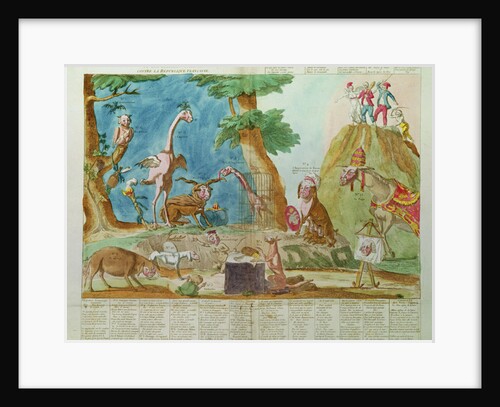 Caricature of the Coalition of Kings or the Crowned Brigands against the French Republic by French School