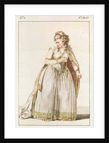 Costume of Madame Vestris in the role of Pauline in Polyeucte, Act IV, 1786 by French School