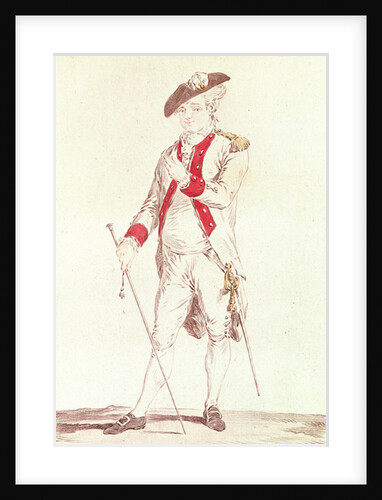 Monsieur Dugazon in the role of Chevalier de Forbignac in Curieux de Compiègne by French School